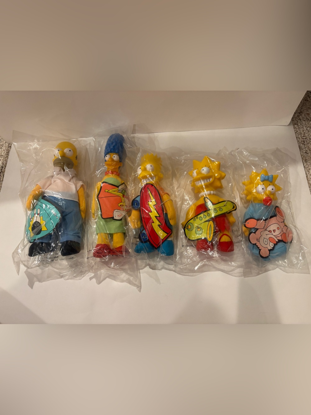 Brand New Burger King Complete Set of Simpsons Dolls